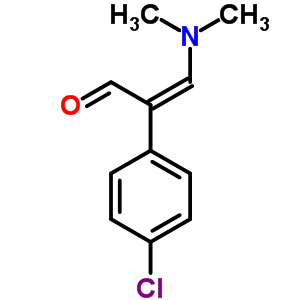 (Z)-2-(4-氯苯基)-3-(二甲基氨基)-2-丙烯醛结构式_85907-66-0结构式