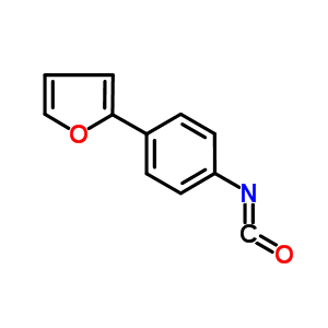 2-(4-异氰酰基苯基)呋喃结构式_859850-66-1结构式