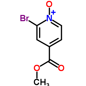 甲基2-溴异烟酸酯1-氧化物结构式_860369-93-3结构式