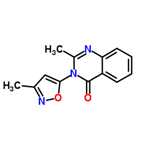 2-Methyl-3-(3-methyl-5-isoxazolyl)-4(3h)-quinazolinoneStructure,86134-19-2Structure 2-Methyl-3-(3-methyl-5-isoxazolyl)-4(3h)-quinazolinone Structure,86134-19-2Structure