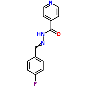 N-[(4-氟苯基)亚甲基氨基]吡啶-4-羧酰胺结构式_86189-87-9结构式