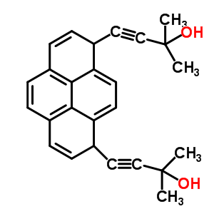 4,4-(1,8-芘二基)双2-甲基-3-丁炔-2-醇结构式_863643-48-5结构式