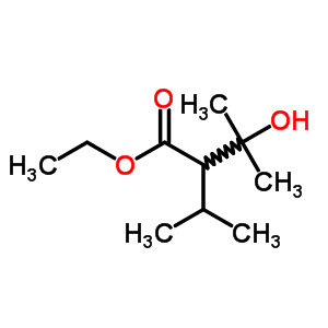 3-羟基-3-甲基-2-(1-甲基乙基)-丁酸乙酯结构式_86426-13-3结构式