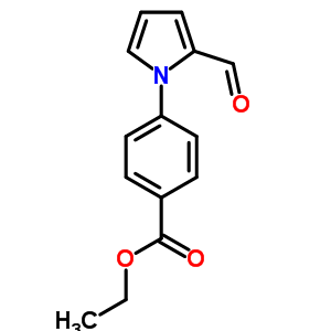 4-(2-甲酰基-吡咯-1-基)-苯甲酸乙酯结构式_86454-37-7结构式