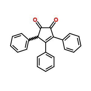 3,4,5-三苯基-3-环戊烯-1,2-二酮结构式_86504-33-8结构式