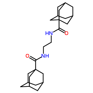 N-[2-(金刚烷-1-羰基氨基)乙基]金刚烷-1-羧酰胺结构式_86583-01-9结构式