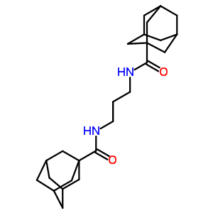 N-[3-(金刚烷-1-羰基氨基)丙基]金刚烷-1-羧酰胺结构式_86583-02-0结构式