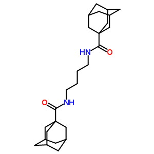N-[4-(金刚烷-1-羰基氨基)丁基]金刚烷-1-羧酰胺结构式_86583-04-2结构式