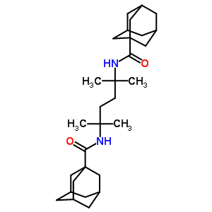N-[5-(金刚烷-1-羰基氨基)-2,5-二甲基-2-己基]金刚烷-1-羧酰胺结构式_86583-10-0结构式