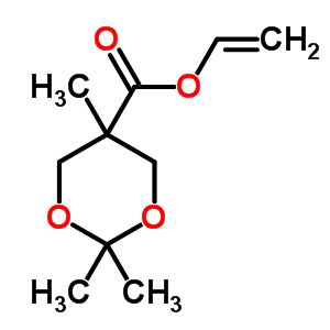 2,2,5-三甲基-1,3-二噁烷-5-羧酸乙烯酯结构式_865860-80-6结构式