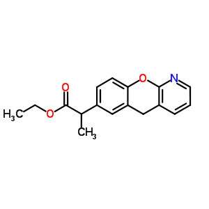 Alfa-甲基-5H-[1] 苯并吡喃并 [2,3-b] 吡啶-7-乙酸乙酯结构式_86618-09-9结构式