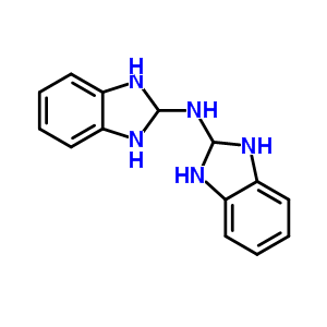 N-(2,3-二氢-1H-苯并咪唑-2-基)-2,3-二氢-1H-苯并咪唑-2-胺结构式_86834-46-0结构式