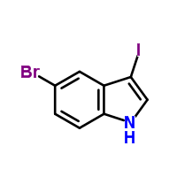 5-溴-3-碘-1H-吲哚结构式_868694-19-3结构式