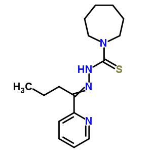 N-(1-pyridin-2-ylbutylideneamino)azepane-1-carbothioamideStructure,86919-62-2Structure N-(1-pyridin-2-ylbutylideneamino)azepane-1-carbothioamide Structure,86919-62-2Structure