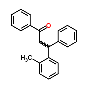 3-(2-甲基苯基)-1,3-二苯基-丙烷-1-酮结构式_86921-81-5结构式