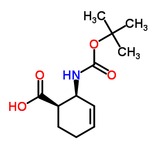 (1R,2s)-boc-2-氨基-3-环己烯羧酸结构式_870288-16-7结构式