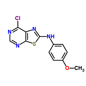 (7-氯噻唑并[5,4-d]嘧啶-2-基)-(4-甲氧基苯基)胺结构式_871266-81-8结构式