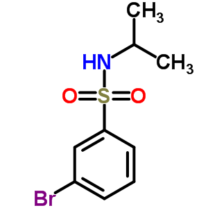 3-溴-n-异丙基苯磺胺结构式_871269-08-8结构式