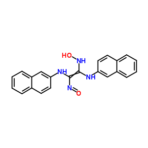 N-[1,2-双(萘-2-基氨基)-2-亚硝基-乙烯]羟胺结构式_87259-65-2结构式