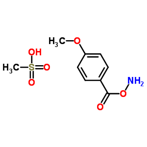 O-(4-甲氧基苯甲酰基)羟胺甲烷磺酸盐结构式_872851-29-1结构式