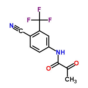 N-[4-氰基-3-(三氟甲基)苯基]-2-氧代丙酰胺结构式_87310-69-8结构式