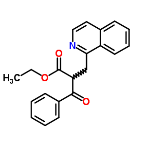 2-(异喹啉-1-甲基)-3-氧代-3-苯基-丙酸乙酯结构式_87365-05-7结构式