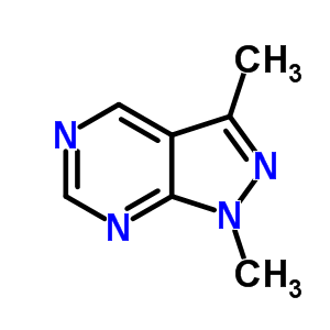 (9ci)-1,3-二甲基-1H-吡唑并[3,4-d]嘧啶结构式_87412-92-8结构式