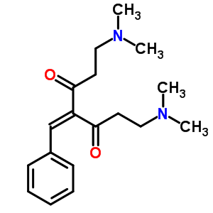 4-亚苄基-1,7-双(二甲基氨基)庚烷-3,5-二酮结构式_87497-25-4结构式