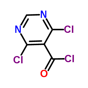 4,6-二氯嘧啶-5-羧酸氯结构式_87600-97-3结构式