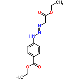 4-(2-(乙氧基羰基甲基亚氨基)肼基)苯甲酸乙酯结构式_87604-92-0结构式