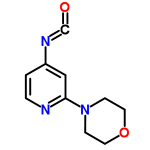 4-(4-异氰酰基吡啶-2-基)吗啉结构式_876316-43-7结构式