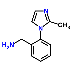 2-(2-甲基-1H-咪唑-1-基)苄胺结构式_876717-29-2结构式
