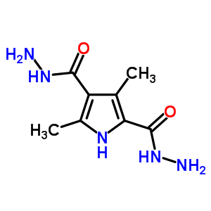 3,5-二甲基-1H-吡咯-2,4-二碳酰肼结构式_87781-09-7结构式