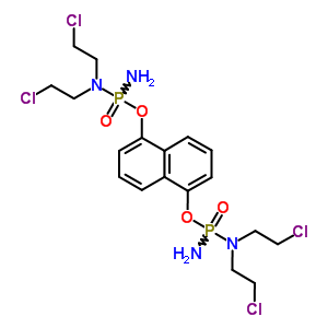 N-[氨基-[5-[氨基-[双(2-氯乙基)氨基]膦]氧基萘-1-基]氧基-膦]-2-氯-n-(2-氯乙基)乙胺结构式_88181-23-1结构式