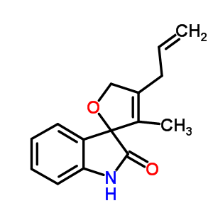 3-甲基-4-(2-丙烯基)-螺[呋喃-2(5h),3-[3h]吲哚]-2(1h)-酮结构式_882041-52-3结构式