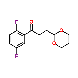 2,5-Difluoro-3-(1,3-dioxan-2-yl)-propiophenoneStructure,884504-26-1Structure 2,5-Difluoro-3-(1,3-dioxan-2-yl)-propiophenone Structure,884504-26-1Structure