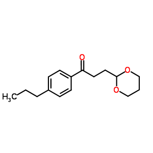 3-(1,3-二噁烷-2-基)-4-N-丙基苯丙酮结构式_884504-30-7结构式