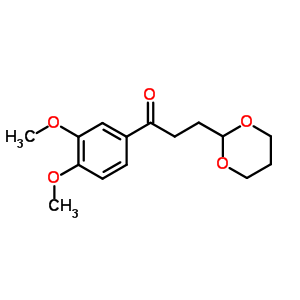 3,4-二甲氧基-3-(1,3-二噁烷-2-基)-苯丙酮结构式_884504-43-2结构式