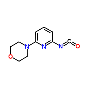 4-(6-异氰酰基吡啶-2-基)吗啉结构式_884507-15-7结构式