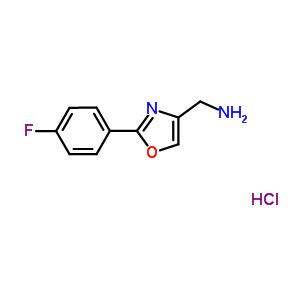 2-(2-氟苯基)-噁唑-4-甲胺结构式_885274-39-5结构式