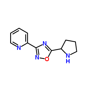 2-(5-吡咯烷-2-基-[1,2,4]噁二唑-3-基)-吡啶结构式_885277-84-9结构式