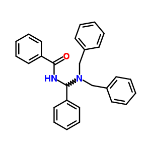 N-[(二苄基氨基)-苯基-甲基]苯甲酰胺结构式_88671-71-0结构式
