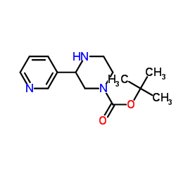3-(吡啶-3-基)哌嗪-1-羧酸叔丁酯结构式_886771-02-4结构式