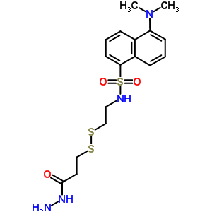 2-(丹酰基磺酰胺)乙基-3-(肼基羧基)乙基二硫化物结构式_887354-22-5结构式