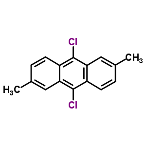 9,10-二氯-2,6-二甲基蒽结构式_887354-46-3结构式
