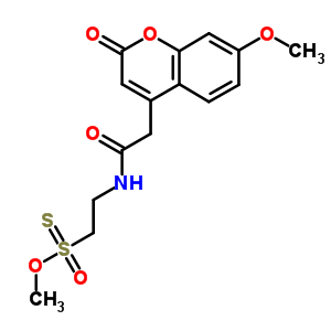 N-[2-甲烷硫代磺酰基乙基]-7-甲氧基香豆素-4-乙酰胺结构式_887406-79-3结构式