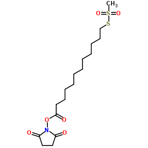 N-琥珀酰亚胺基氧基羰基十一烷基甲烷硫代磺酸酯结构式_887407-54-7结构式