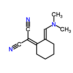 2-[(2E)-2-(二甲基氨基亚甲基)环己基]丙二腈结构式_88745-29-3结构式