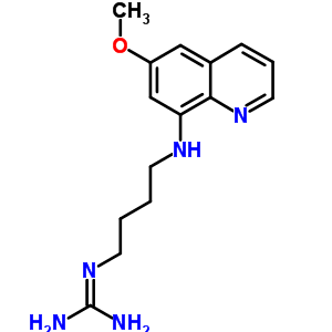 N-[4-[(6-甲氧基-8-喹啉)氨基]丁基]-胍结构式_88755-57-1结构式