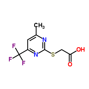 (4-甲基-6-三氟甲基嘧啶-2-磺酰基)乙酸结构式_88768-46-1结构式